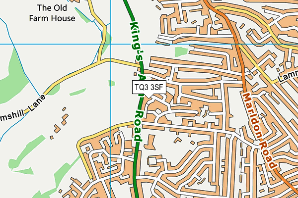 TQ3 3SF map - OS VectorMap District (Ordnance Survey) TQ3 3SF map - OS VectorMap District (Ordnance Survey)