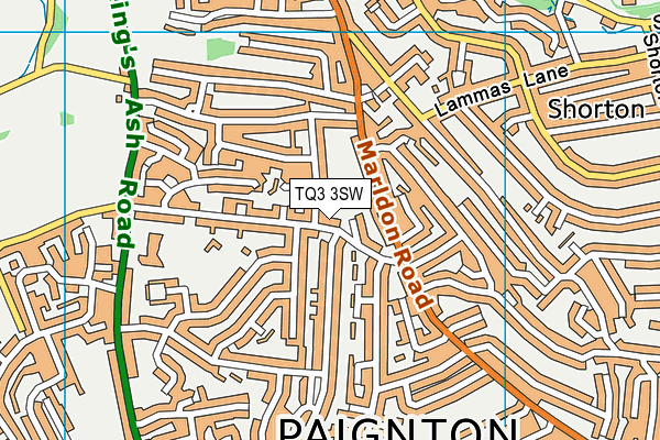 TQ3 3SW map - OS VectorMap District (Ordnance Survey) TQ3 3SW map - OS VectorMap District (Ordnance Survey)