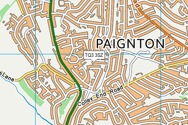 TQ3 3SZ map - OS VectorMap District (Ordnance Survey) TQ3 3SZ map - OS VectorMap District (Ordnance Survey)