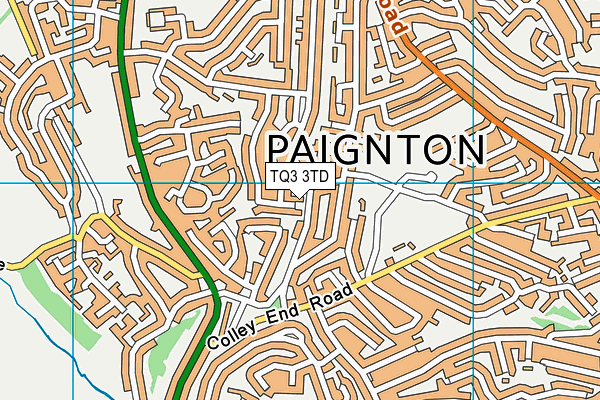 TQ3 3TD map - OS VectorMap District (Ordnance Survey)