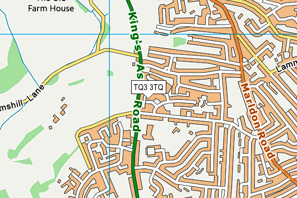 TQ3 3TQ map - OS VectorMap District (Ordnance Survey)