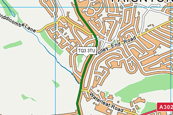 TQ3 3TU map - OS VectorMap District (Ordnance Survey) TQ3 3TU map - OS VectorMap District (Ordnance Survey)