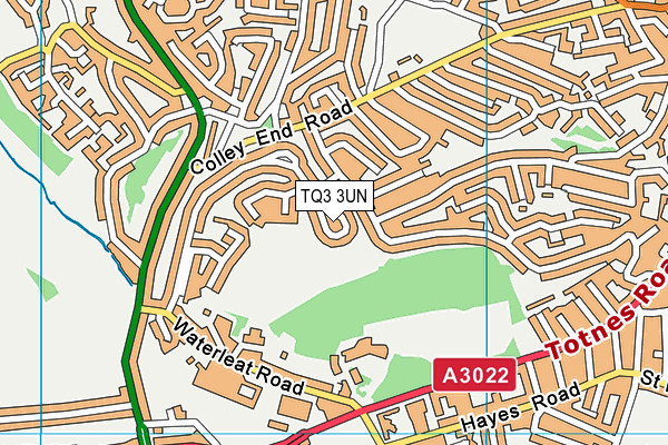 TQ3 3UN map - OS VectorMap District (Ordnance Survey) TQ3 3UN map - OS VectorMap District (Ordnance Survey)