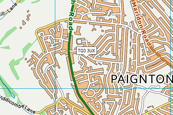 TQ3 3UX map - OS VectorMap District (Ordnance Survey) TQ3 3UX map - OS VectorMap District (Ordnance Survey)