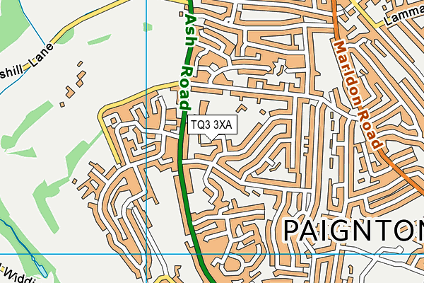 TQ3 3XA map - OS VectorMap District (Ordnance Survey) TQ3 3XA map - OS VectorMap District (Ordnance Survey)