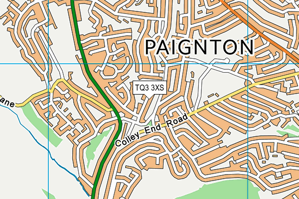 TQ3 3XS map - OS VectorMap District (Ordnance Survey) TQ3 3XS map - OS VectorMap District (Ordnance Survey)