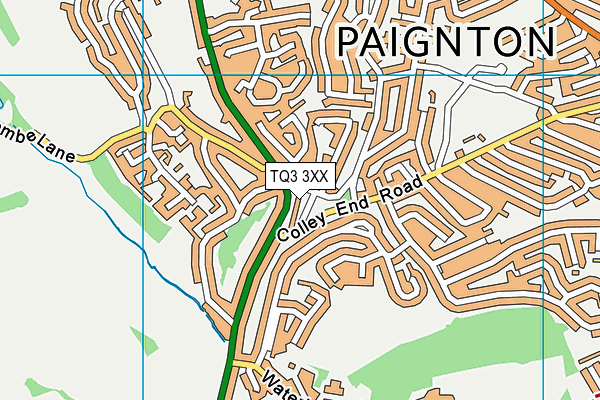 TQ3 3XX map - OS VectorMap District (Ordnance Survey)