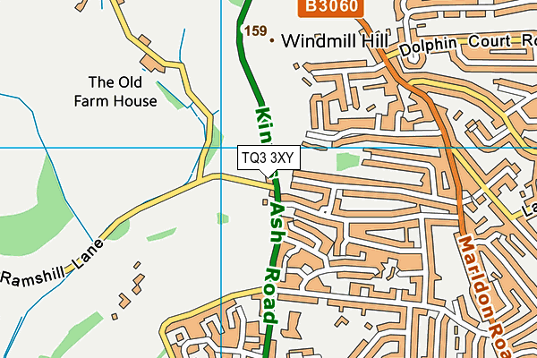 TQ3 3XY map - OS VectorMap District (Ordnance Survey) TQ3 3XY map - OS VectorMap District (Ordnance Survey)