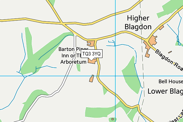 TQ3 3YQ map - OS VectorMap District (Ordnance Survey)