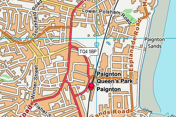 TQ4 5BP map - OS VectorMap District (Ordnance Survey) TQ4 5BP map - OS VectorMap District (Ordnance Survey)