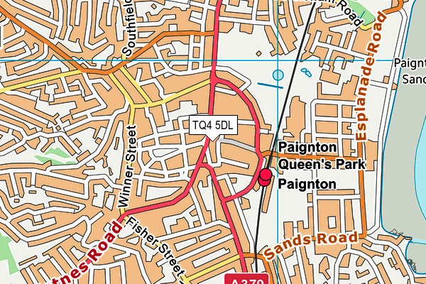 TQ4 5DL map - OS VectorMap District (Ordnance Survey) TQ4 5DL map - OS VectorMap District (Ordnance Survey)