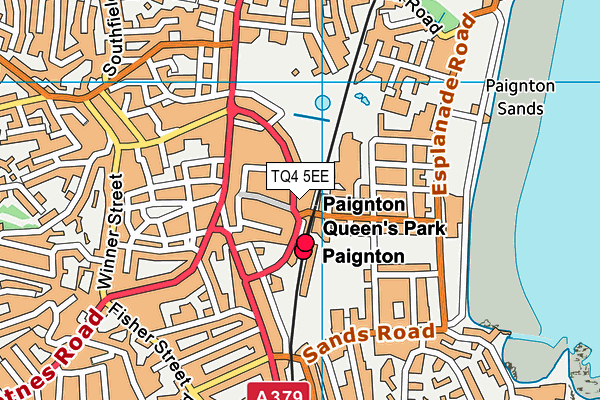 TQ4 5EE map - OS VectorMap District (Ordnance Survey)