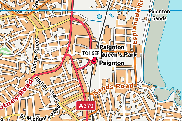 TQ4 5EF map - OS VectorMap District (Ordnance Survey) TQ4 5EF map - OS VectorMap District (Ordnance Survey)