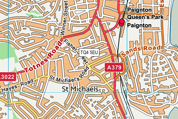 TQ4 5EU map - OS VectorMap District (Ordnance Survey) TQ4 5EU map - OS VectorMap District (Ordnance Survey)