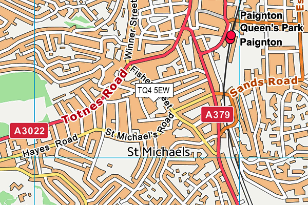 TQ4 5EW map - OS VectorMap District (Ordnance Survey) TQ4 5EW map - OS VectorMap District (Ordnance Survey)