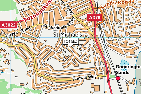 TQ4 5EZ map - OS VectorMap District (Ordnance Survey) TQ4 5EZ map - OS VectorMap District (Ordnance Survey)