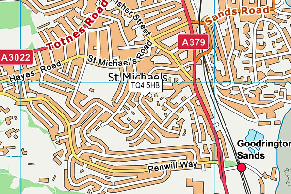TQ4 5HB map - OS VectorMap District (Ordnance Survey) TQ4 5HB map - OS VectorMap District (Ordnance Survey)