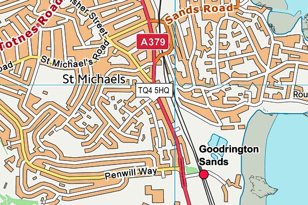 TQ4 5HQ map - OS VectorMap District (Ordnance Survey)