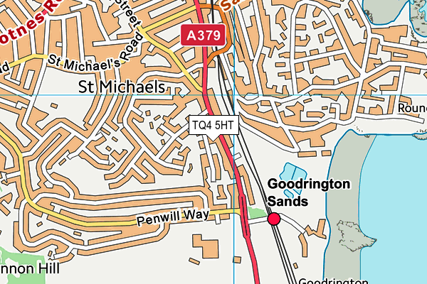TQ4 5HT map - OS VectorMap District (Ordnance Survey)