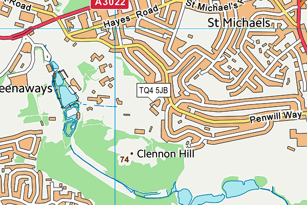 TQ4 5JB map - OS VectorMap District (Ordnance Survey) TQ4 5JB map - OS VectorMap District (Ordnance Survey)