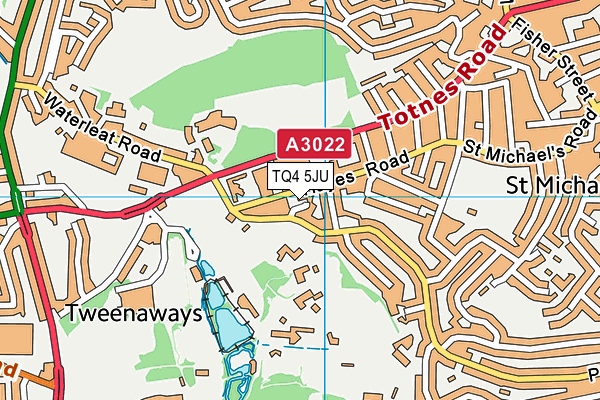 TQ4 5JU map - OS VectorMap District (Ordnance Survey)