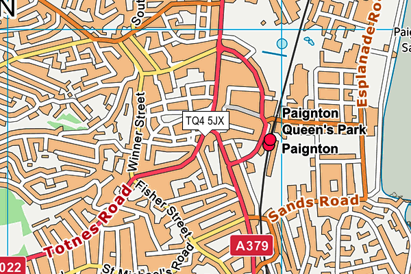 TQ4 5JX map - OS VectorMap District (Ordnance Survey) TQ4 5JX map - OS VectorMap District (Ordnance Survey)