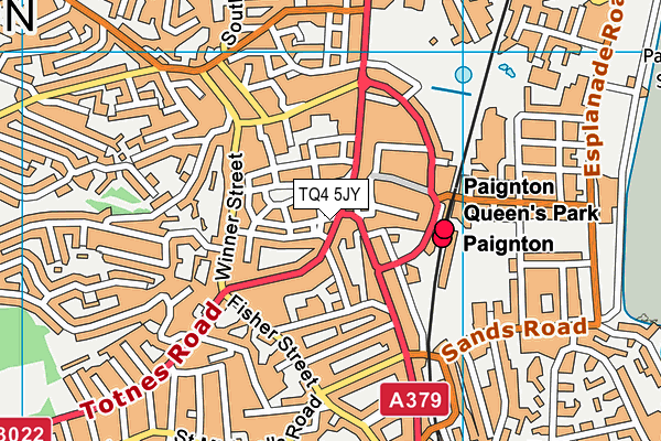 TQ4 5JY map - OS VectorMap District (Ordnance Survey) TQ4 5JY map - OS VectorMap District (Ordnance Survey)