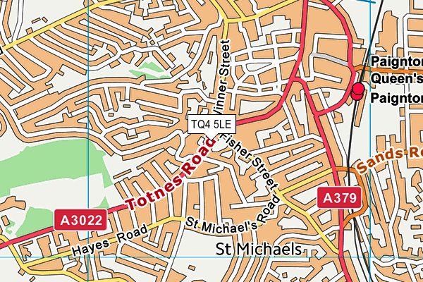 TQ4 5LE map - OS VectorMap District (Ordnance Survey) TQ4 5LE map - OS VectorMap District (Ordnance Survey)