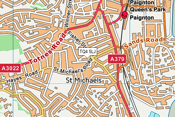 TQ4 5LJ map - OS VectorMap District (Ordnance Survey) TQ4 5LJ map - OS VectorMap District (Ordnance Survey)