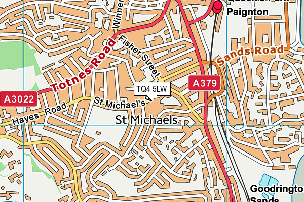 TQ4 5LW map - OS VectorMap District (Ordnance Survey) TQ4 5LW map - OS VectorMap District (Ordnance Survey)