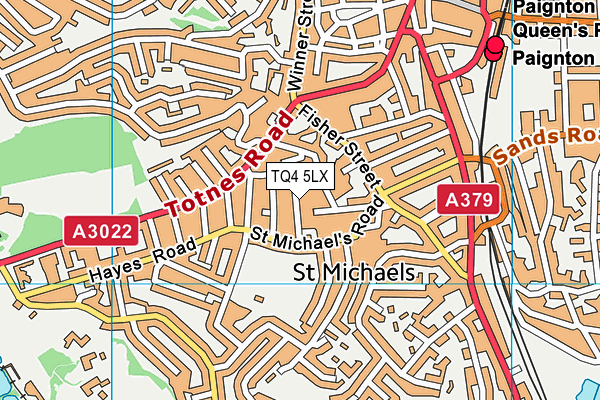 TQ4 5LX map - OS VectorMap District (Ordnance Survey)