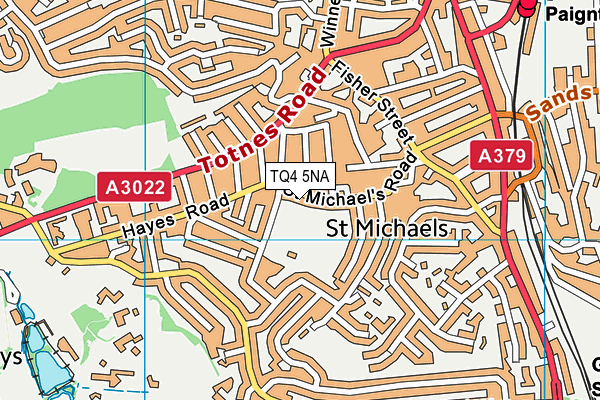 TQ4 5NA map - OS VectorMap District (Ordnance Survey) TQ4 5NA map - OS VectorMap District (Ordnance Survey)
