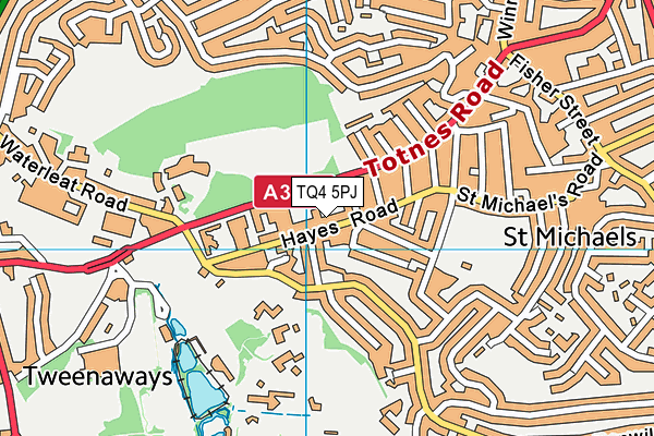 TQ4 5PJ map - OS VectorMap District (Ordnance Survey)