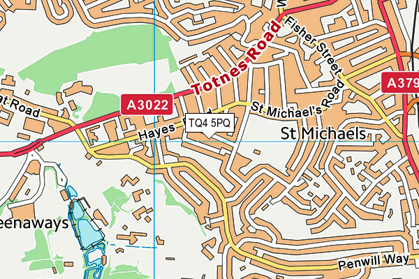 TQ4 5PQ map - OS VectorMap District (Ordnance Survey) TQ4 5PQ map - OS VectorMap District (Ordnance Survey)