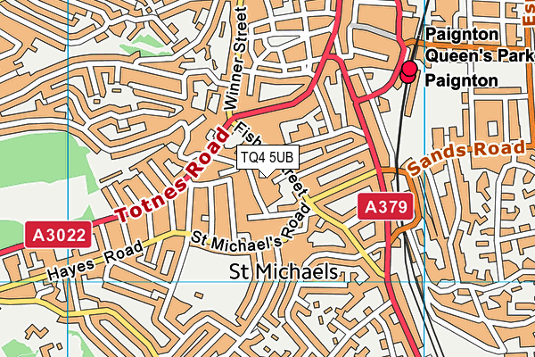 TQ4 5UB map - OS VectorMap District (Ordnance Survey) TQ4 5UB map - OS VectorMap District (Ordnance Survey)