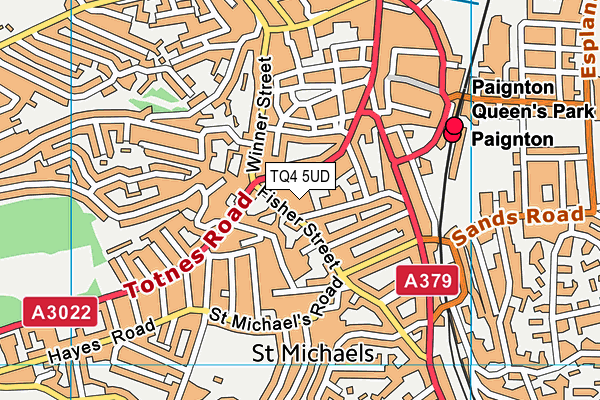 TQ4 5UD map - OS VectorMap District (Ordnance Survey) TQ4 5UD map - OS VectorMap District (Ordnance Survey)
