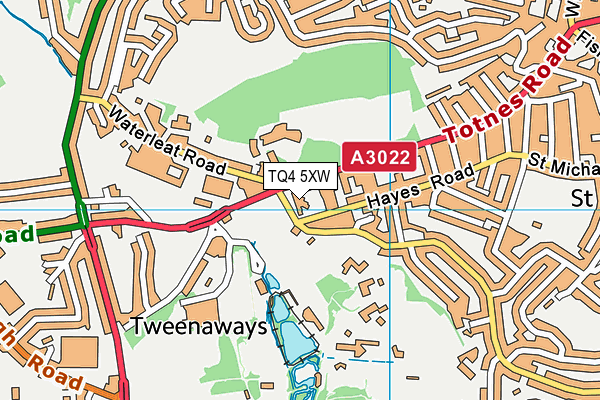 TQ4 5XW map - OS VectorMap District (Ordnance Survey)