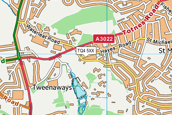 TQ4 5XX map - OS VectorMap District (Ordnance Survey) TQ4 5XX map - OS VectorMap District (Ordnance Survey)