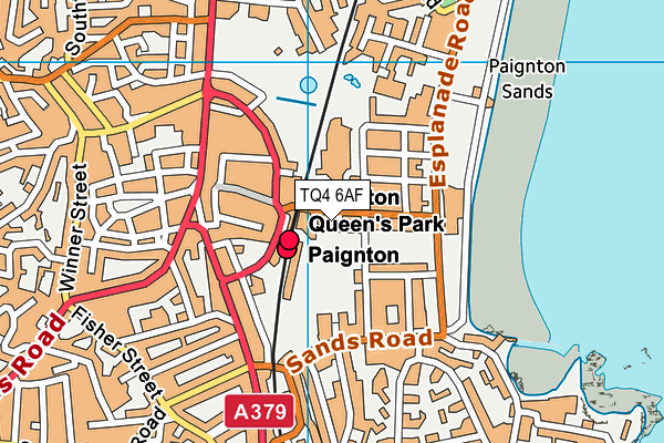 TQ4 6AF map - OS VectorMap District (Ordnance Survey) TQ4 6AF map - OS VectorMap District (Ordnance Survey)