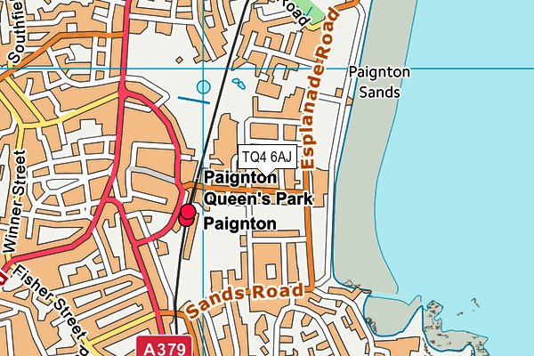 TQ4 6AJ map - OS VectorMap District (Ordnance Survey)