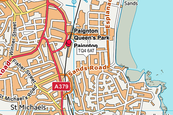 TQ4 6AT map - OS VectorMap District (Ordnance Survey) TQ4 6AT map - OS VectorMap District (Ordnance Survey)
