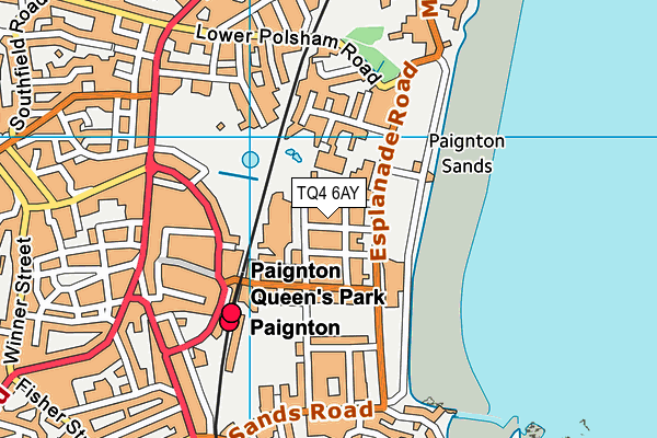 TQ4 6AY map - OS VectorMap District (Ordnance Survey) TQ4 6AY map - OS VectorMap District (Ordnance Survey)