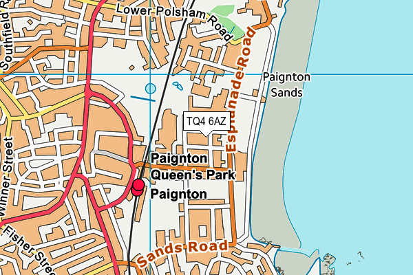 TQ4 6AZ map - OS VectorMap District (Ordnance Survey)