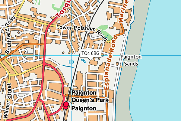 TQ4 6BG map - OS VectorMap District (Ordnance Survey)