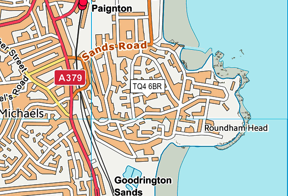TQ4 6BR map - OS VectorMap District (Ordnance Survey)