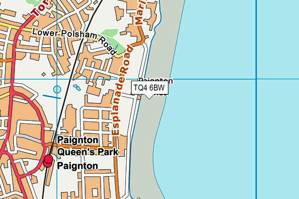 TQ4 6BW map - OS VectorMap District (Ordnance Survey)