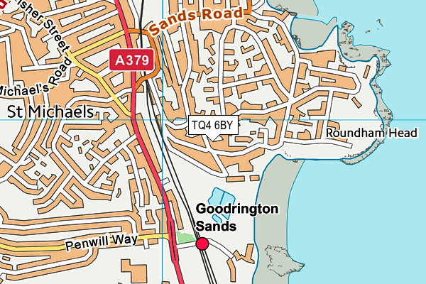 TQ4 6BY map - OS VectorMap District (Ordnance Survey) TQ4 6BY map - OS VectorMap District (Ordnance Survey)