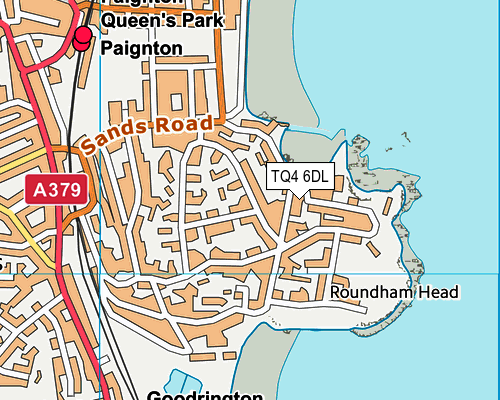 TQ4 6DL map - OS VectorMap District (Ordnance Survey) TQ4 6DL map - OS VectorMap District (Ordnance Survey)
