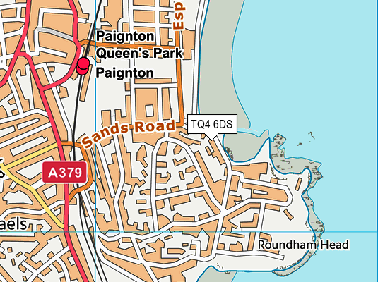 TQ4 6DS map - OS VectorMap District (Ordnance Survey)