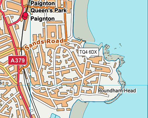 TQ4 6DX map - OS VectorMap District (Ordnance Survey) TQ4 6DX map - OS VectorMap District (Ordnance Survey)